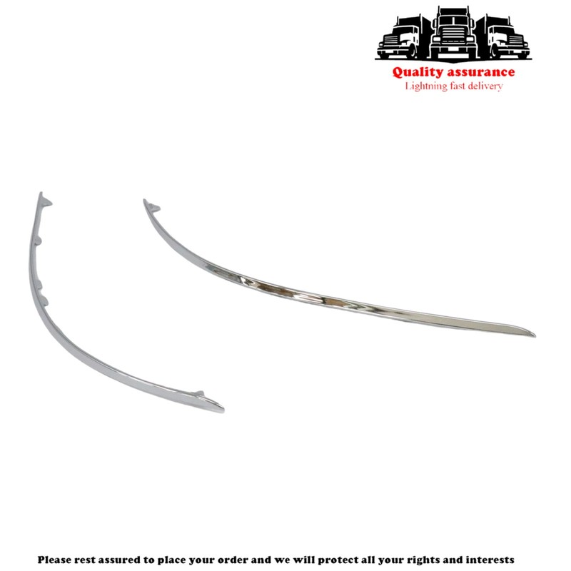 Front Left+ Right Bumper Chrome Molding Trim Fits For Mercedes-Benz 2008-12 C300