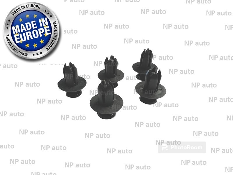 NEW 5X 8MM FASTENER SCREW PUSH REPLACEMENT BUMPER TRIM PLASTIC CLIPS B09251833