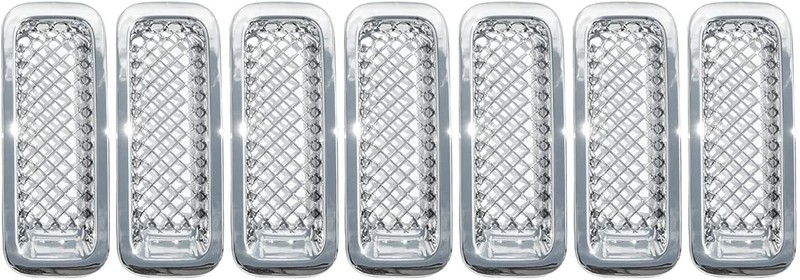 Chrome Front Grille Grill Mesh Insert Trim Cover for 2011-2016 Jeep Patriot 7pcs gallery