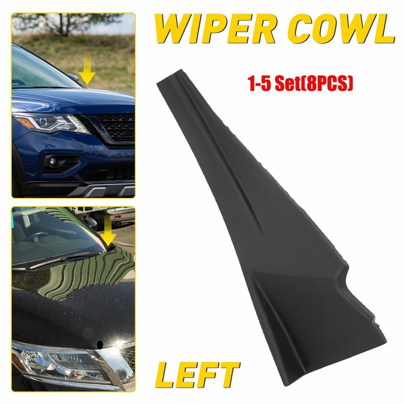 1-5x Windshield Wiper Cowl Extension Trim LH For 13-20 Nissan Pathfinder Advance