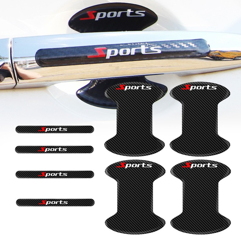 Black Invisible Car Door Handle Films Scratch Protector Sticker Car Accessories gallery