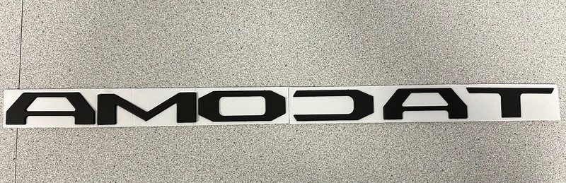 NEW MATTE FLAT BLACK 3D RAISED DOMED TAILGATE INSERT LETTERS FITS TACOMA 2016-23