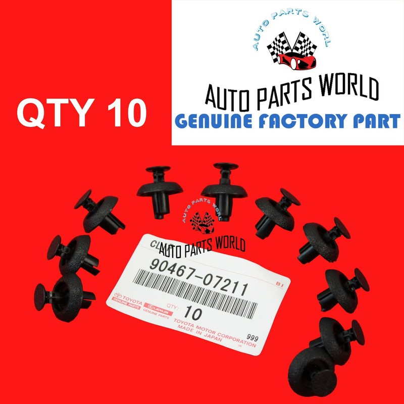 GENUINE TOYOTA CAMRY HIGHLANDER tC ES350 RX350 CT200h ENGINE COVER CLIPS SET X10