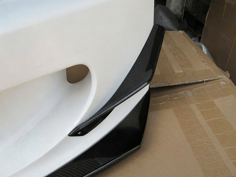 For 99-09 S2000 AP1 AP2 ASM Style Front Bumper Canard Spoiler Lip Carbon Look gallery