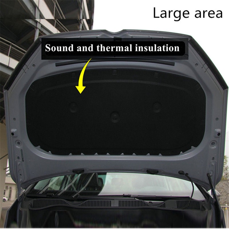 Acoustic Foam Black Panel Sound Proof Noise Insulation Pad For Car Hood Engine gallery