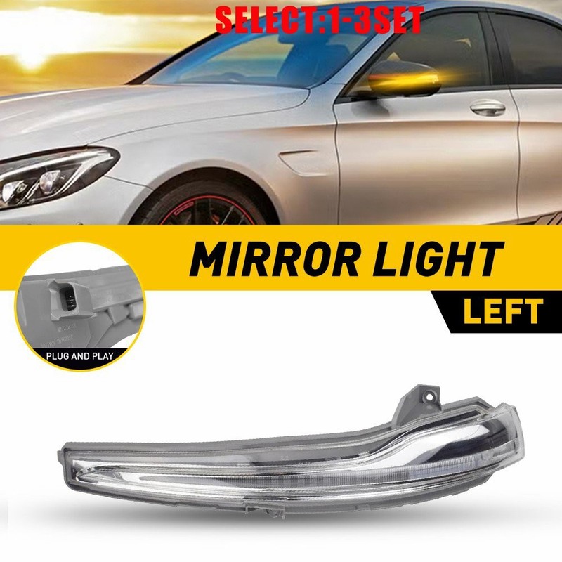 Driver Side Mirror Turn Signal Light For Mercedes Benz W205 W213 C E S GLC 1-3X