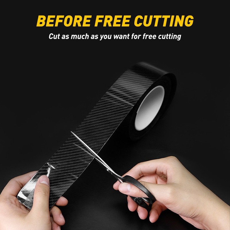 3CM Car Plate Door Sill Scuff Cover Anti Scratch Decal Sticker Protector Strip gallery