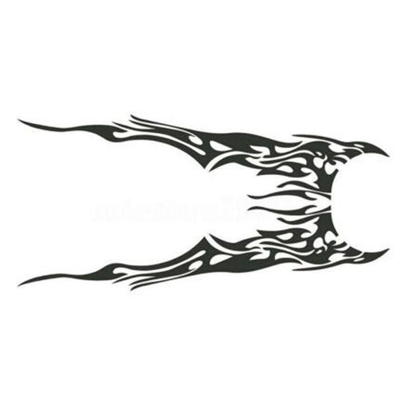 For Dodge Charger Black Sport Fire Car Body Side Door Fender Vinyl Decal Sticker gallery