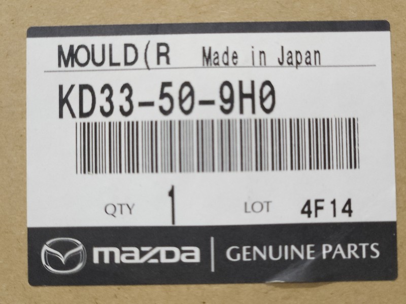 Genuine OEM Mazda KD33-50-9H0 Passenger RH Roof Molding Trim 2013-2016 CX-5