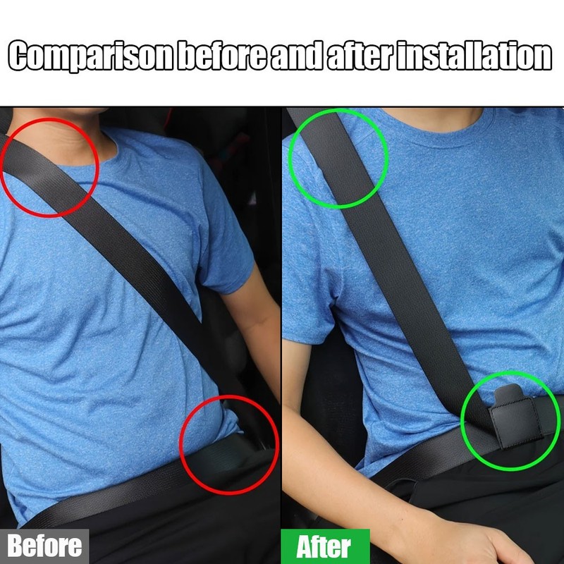 4pcs Car Interior Accessories Automotive Seat Belt Buckle Fixed Limiter Holder gallery