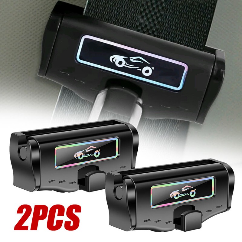 1Pair Adjustable Car Seat Belt Clip Holder Stopper Buckle Clamps Car Accessories