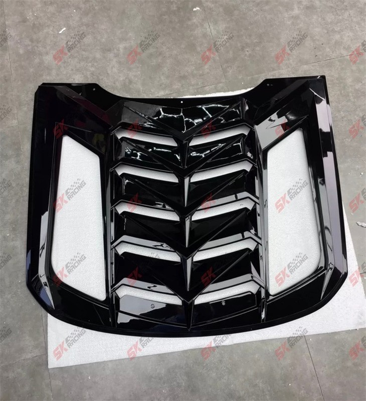 Glossy/Matte Black Rear Window Louver Cover Trim Fits Ford Mustang Coupe 2015-23 gallery