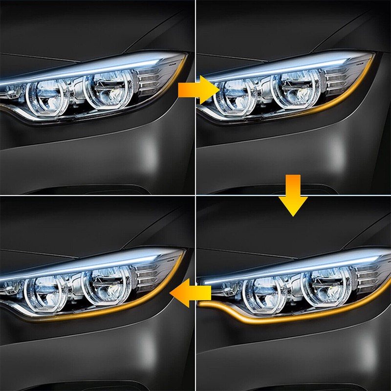 Car Accessories Led Strip Daytime Running Light Turn Signal Lamp 2Pcs gallery