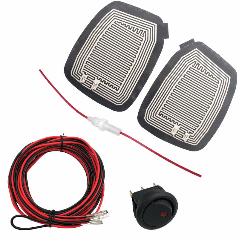 Glass Heating Demister Pads Switch Fits for Car Side Rear Mirror Heater Defogger gallery