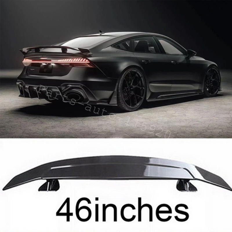 46inch Rear Trunk Spoiler Racing Lip GT Wing Carbon Style For Audi A7 S7 RS7