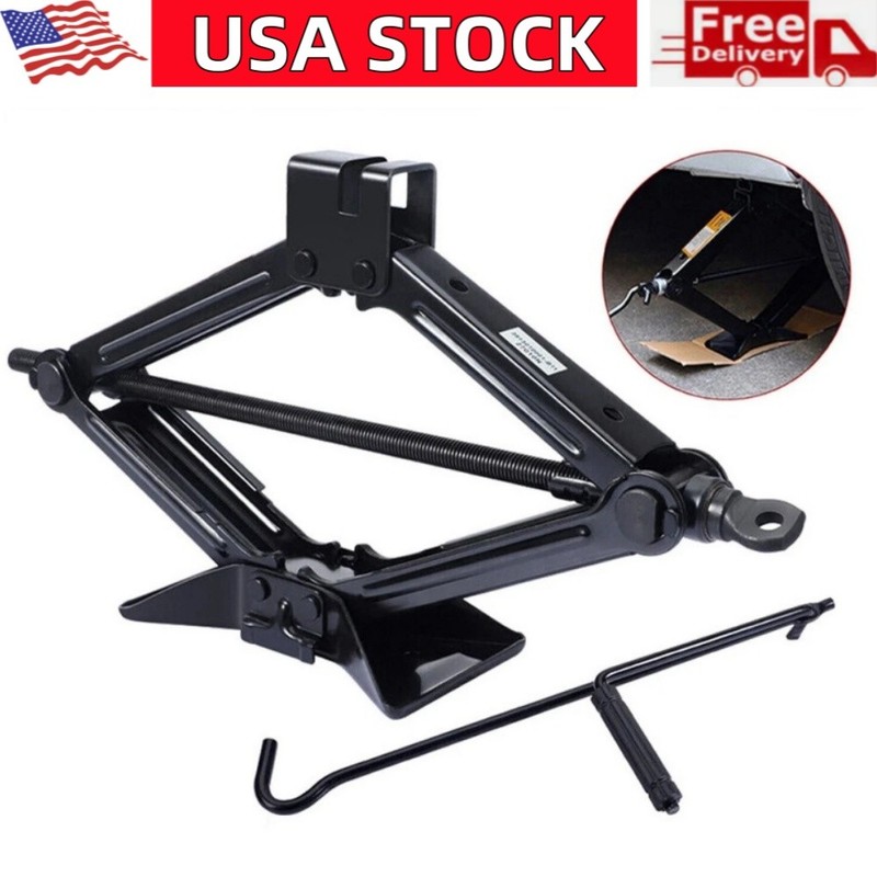 2 TON Car Scissor Jack Handle Crank Tool Auto Garage Tire Wheel Repair Tool