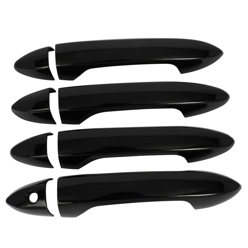 Outside Door Handle Covers For 13-17 Accord 9th Front Rear LH RH Glossy Black gallery