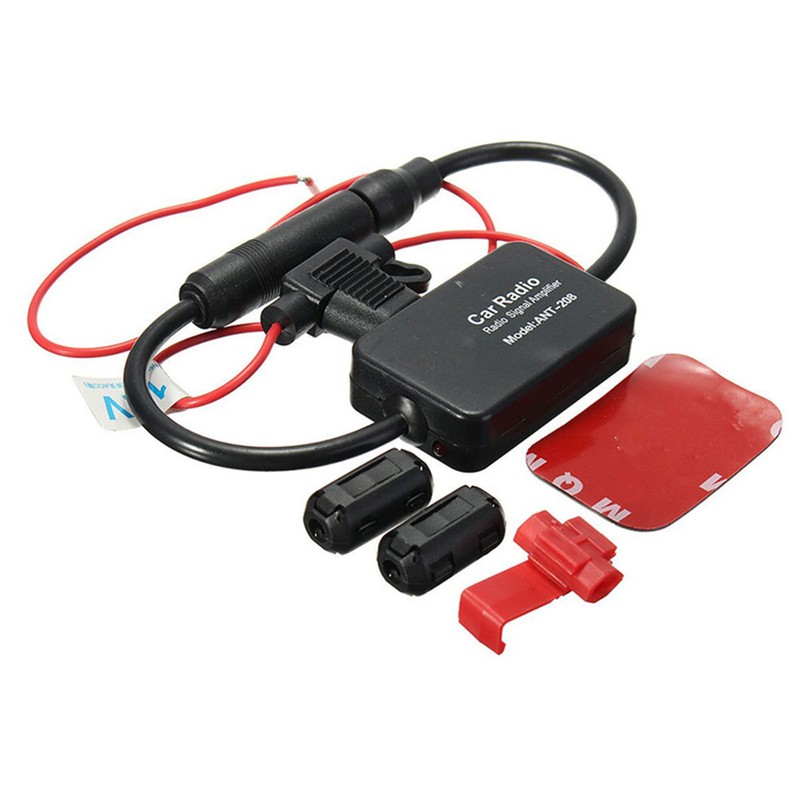 FM Signal Amplifier Car Antenna Radio Auto FM Adaptor Booster Anti-interference