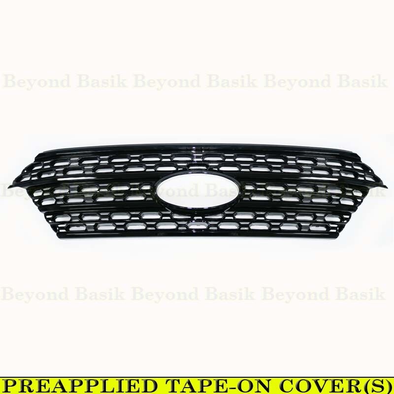 2020-2024 Ford Explorer XLT & BASE MODELS GLOSS BLACK Grille Grill COVER OVERLAY gallery
