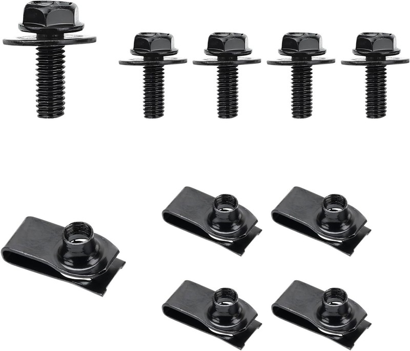 10-Piece Bolt & U-Nut Clip Kit for Secure Automotive Fastening - Easy to Install gallery