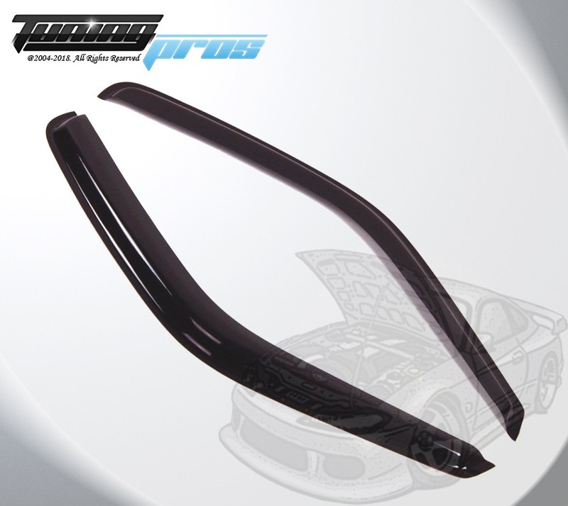 For Chevy Express 1500- 3500 1996-2016 Smoke Window Rain Guards Visor 2pcs Set gallery