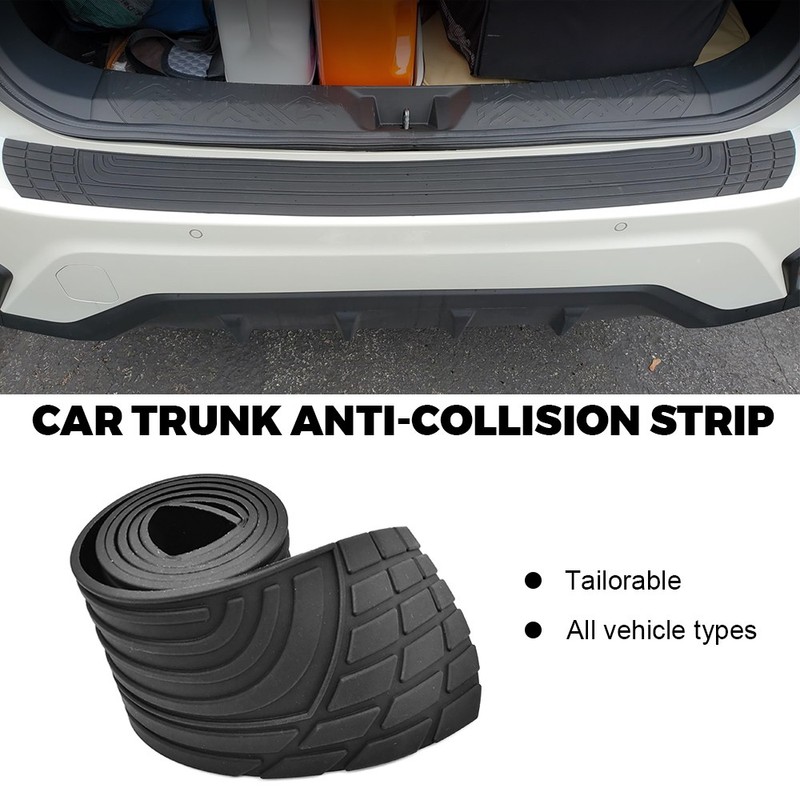Rear Bumper Guard Protector PVC Silicone Anti-Scratch Non-Slip Trimmable for VW gallery