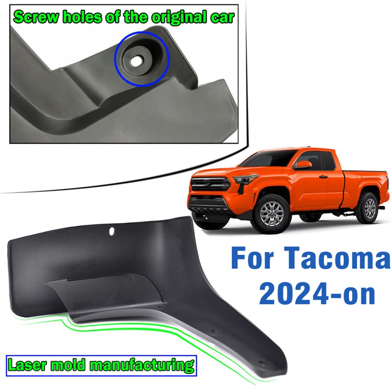 US Extra Large 4x Mud Flaps For 2024 2025 Toyota Tacoma Splash Guards Front Rear gallery