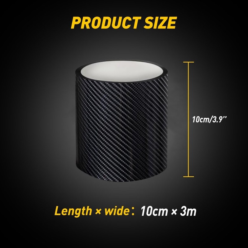 3M*10CM Anti Scratch Scuff Cover Decal Sticker Protector Carbon Fiber Universal gallery