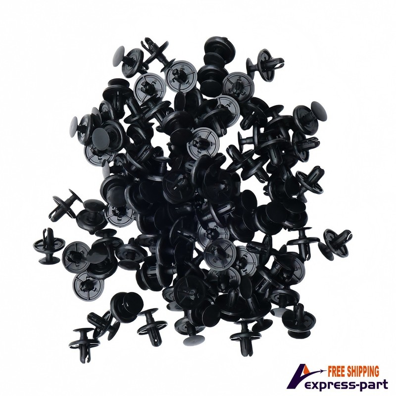 For Toyota Pontiac 100PCS Bumper Clips Fastener Fender Push Plastic Rivet 713014 gallery