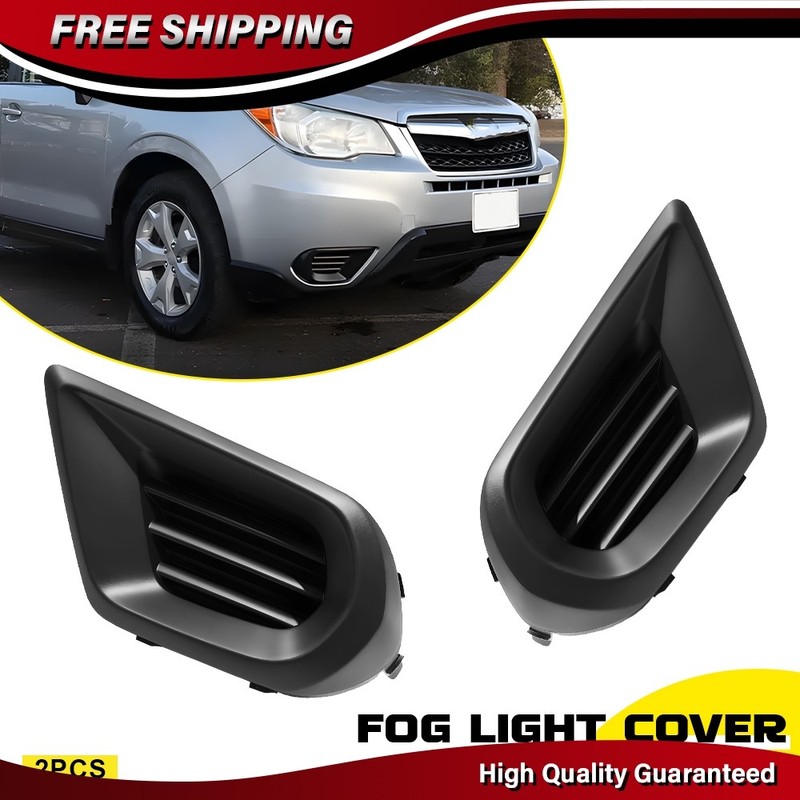 2PCS Front Bumper Fog Light Cover Bezel Frame For 2014-2016 Subaru Forester