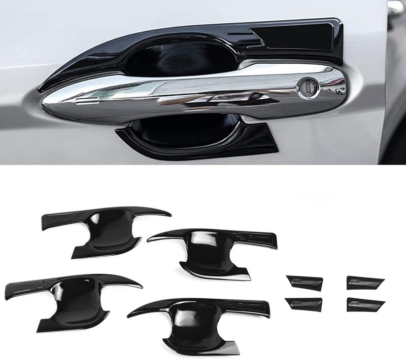 For Toyota Camry 2018-2024 Glossy Black Exterior Door Handle Bowl Cover Trim New