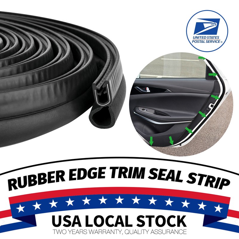 13FT U Shape Rubber Seal Weather Strip Door Edge Moulding Trim For Jeep Models