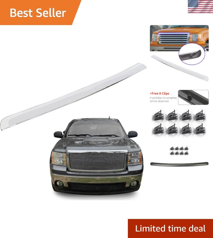 GMC Sierra 1500/2500/3500HD Chrome Hood Trim – Quality ABS Replacement