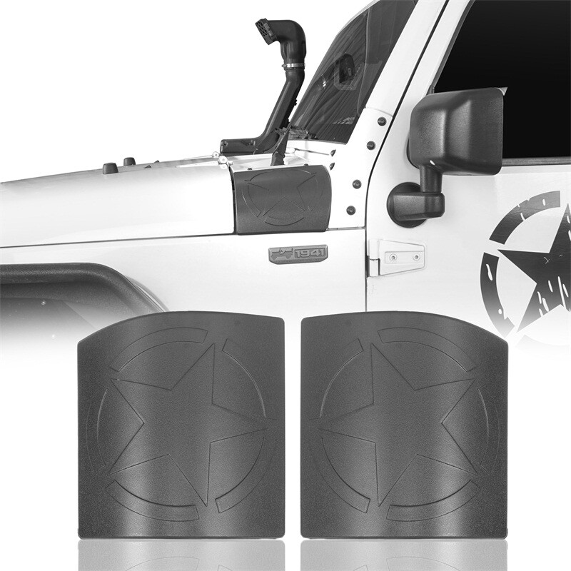Pentagram Body Armor Plate Side Cowl Frame Cover Pair for 07-18 Jeep Wrangler JK