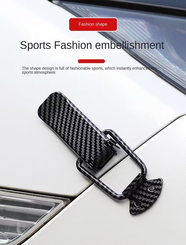 Car Bumper Fixed Lock Security Buckle Hooks Clip Fasteners Decor Carbon Fiber gallery