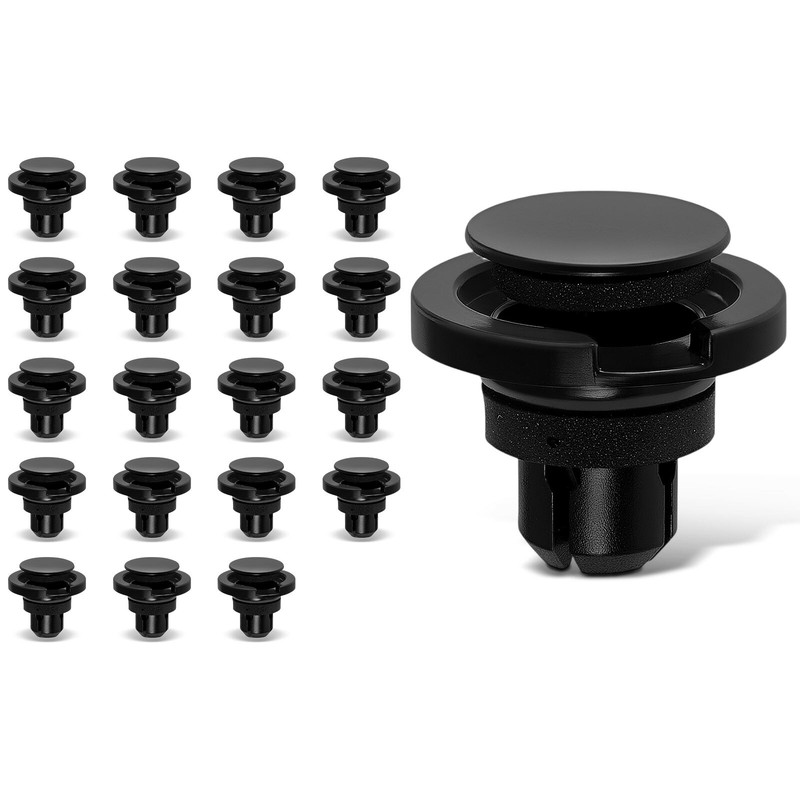 20Pcs 11mm Nylon Rocker Moulding Retainer Clips with Sealer Push-Type for Subaru gallery