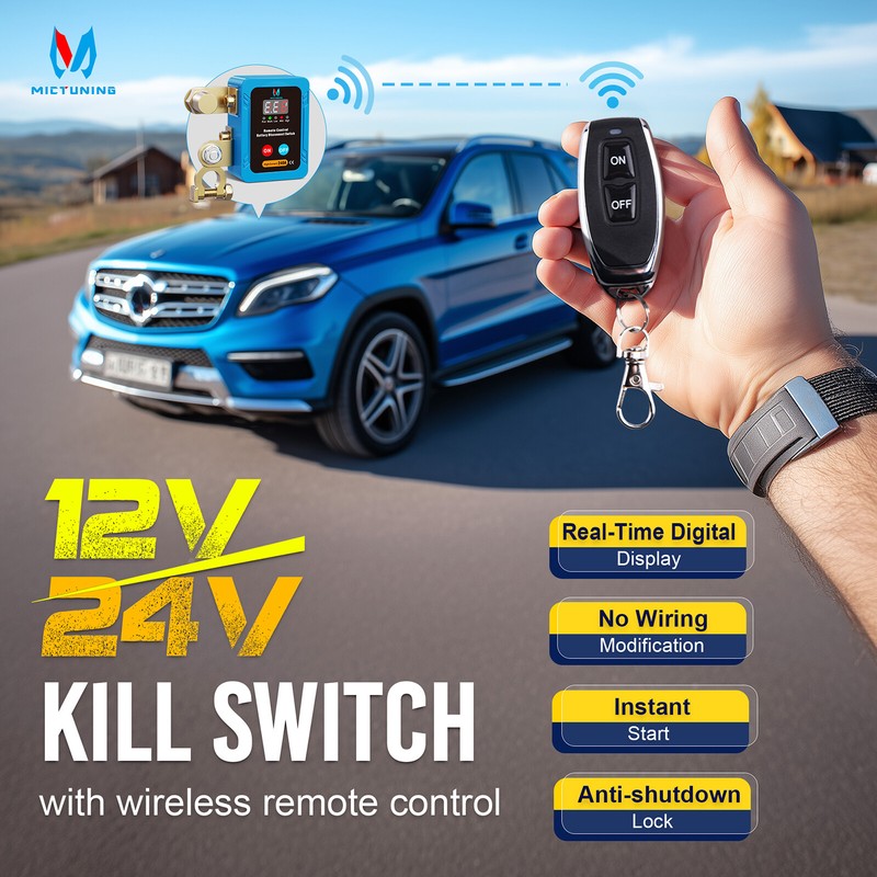 Remote Control 12V 240A Car Battery Switch Disconnect Power Kill Master Isolator gallery