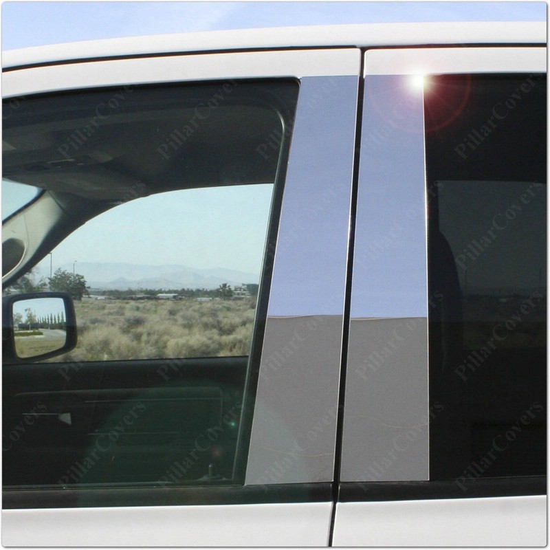 Chrome Pillar Posts for Hyundai Genesis 09-14 (4dr) 6pc Set Door Trim Cover Kit