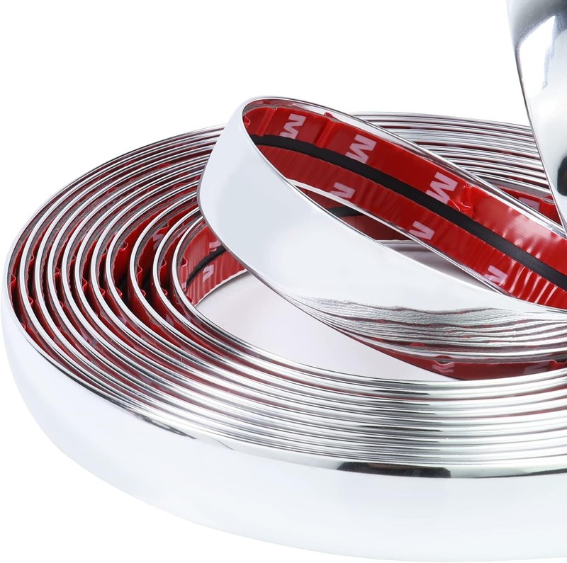 Versatile 25Ft Automotive Chrome Trim Molding - Easy to Install & Durable gallery
