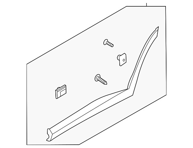 Genuine Hyundai Body Side Molding 87731-S8000