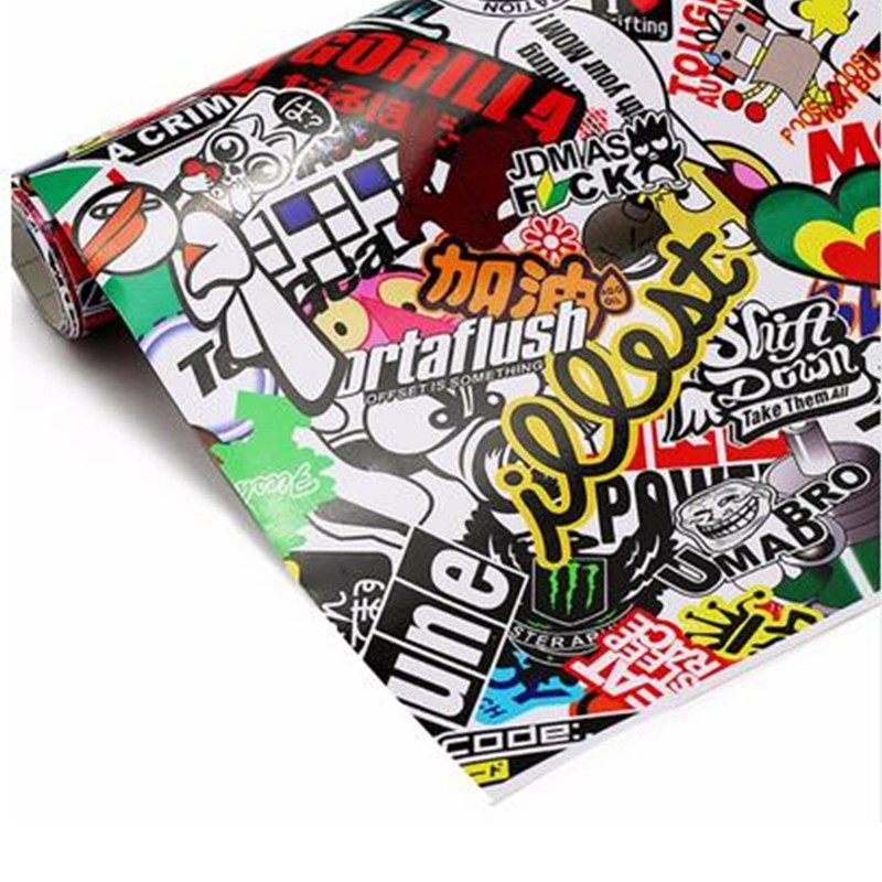 Decal Sticker Graffiti Car Window Styling Trim Bomb Wrap Sheet Graffiti Film gallery