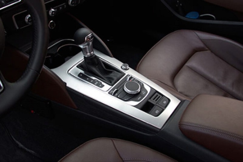 For Audi A3 S3 14-2020 Silver Titanium Central Console Gear Shift Panel Trim gallery