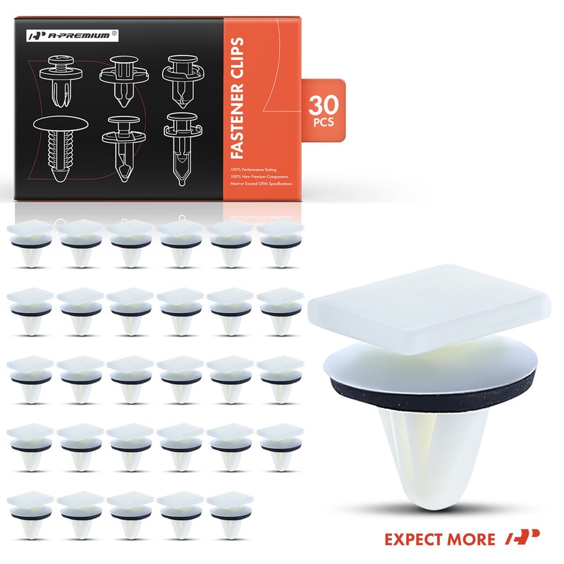 A-Premium 30Pcs 10mm Moulding Trim Clips Fasteners with Sealer for Hyundai Kia gallery