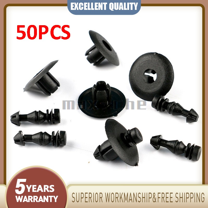 Set of 50 For Chrysler Dodge Door Trim Panel Clip Push Retainer Plastic Fastener