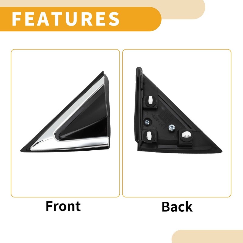 Front Left Side Pillar Corner Triangle Trim for Hyundai Santa Fe 2013-2016 gallery