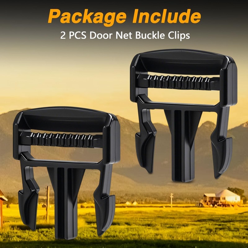 FUSCH 2 PCS Door Net Buckle Clips Compatible with Polaris Ranger Crew 900 XP ... gallery