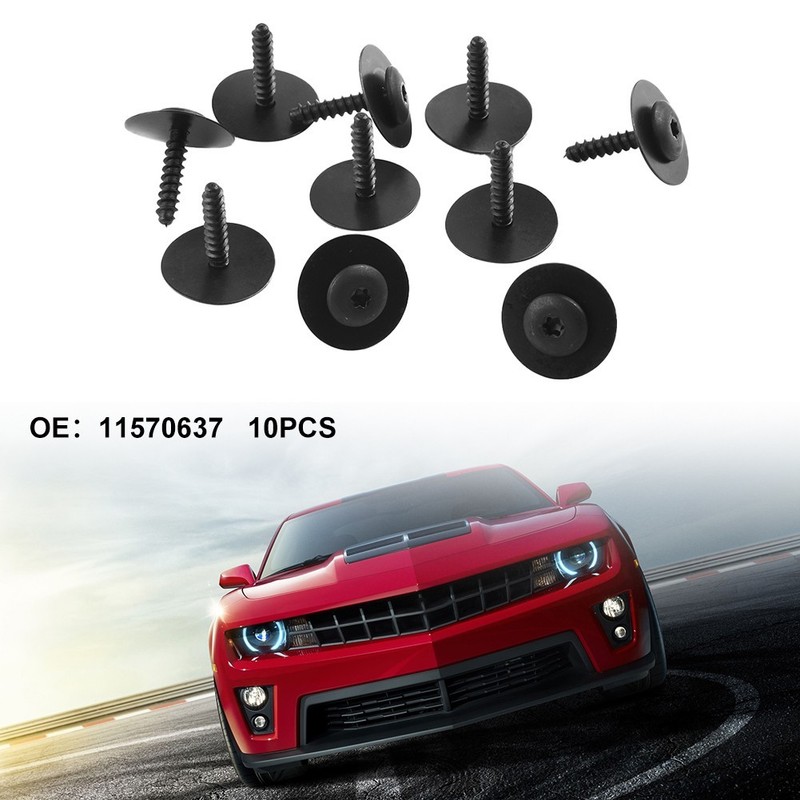 Car Fasteners Clips Screw Car Clip Brand New High Quality Metal 10pcs/set