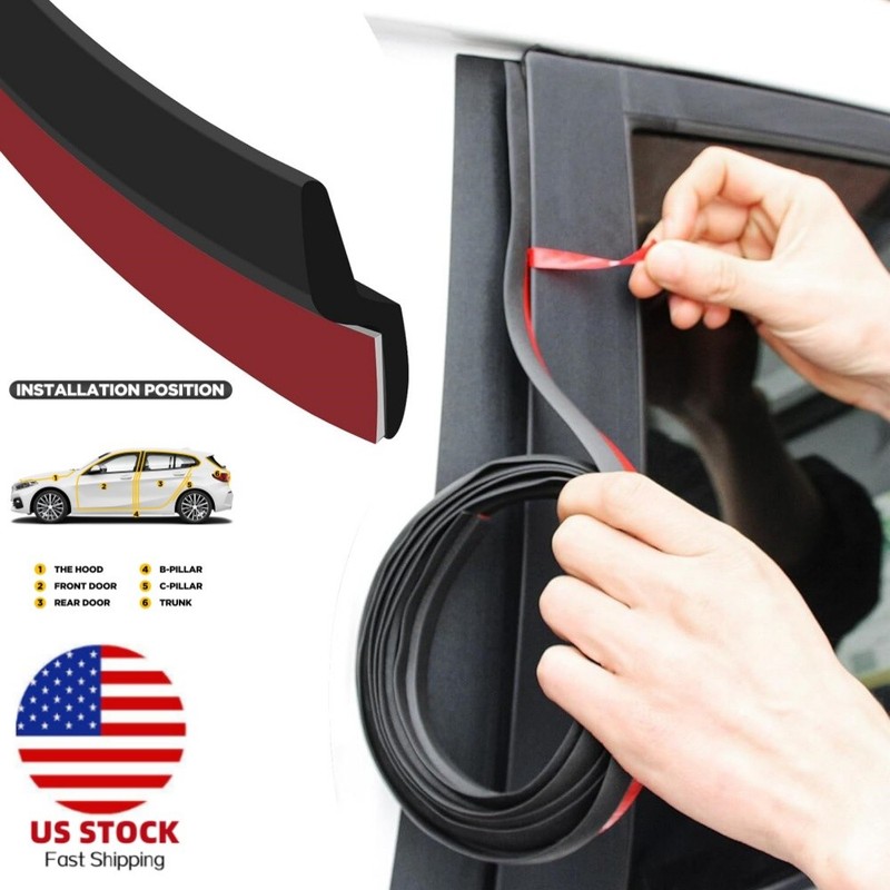 13ft Z Shape Car Window Door Rubber Seal Strip Edge Trim Guard Weatherstrip US