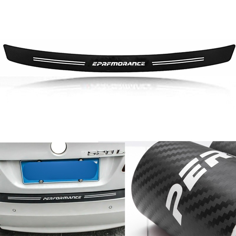 ///M Carbon Fiber Style Bumper Trunk Sill Guard Sticker For BMW 1/2/3/4/5/6/7/M3