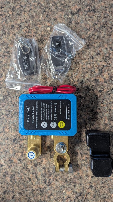 Remote Battery Disconnect Switch 12V 240A Battery Kill Switch for Auto RV ATV